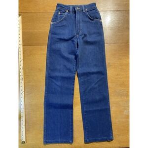 Vintage USA Made Stretch Lee Jeans Women's Sz 8 Mid Rise Blue Hip Hugger 90s Y2K
